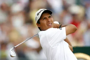 With Caddie Prints: Andres Romero