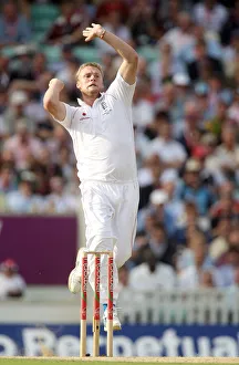 Flintoff Prints: Andrew Flintoff Delivers Final Ball