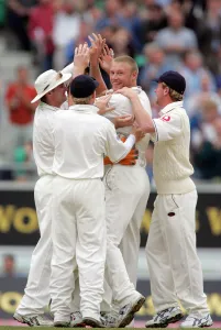 Flintoff Prints: Andrew Flintoff & Team Celebrate