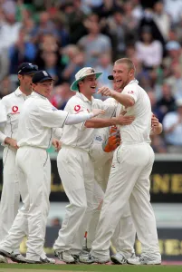 Andrew Flintoff & Team Celebrate