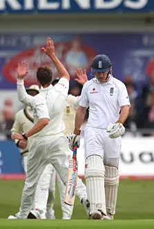 Bowled Prints: Andrew Strauss Bowled By Morne Morkel