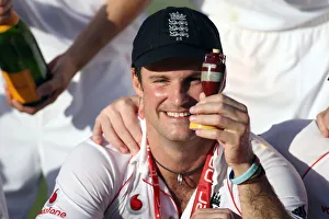 Npower Prints: Andrew Strauss Holds The Ashes
