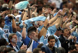 Victory Prints: Argentina Fans Celebrate Victory