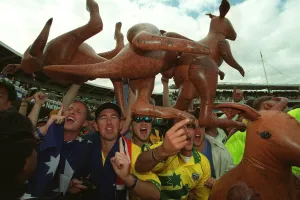 Fans Prints: Australia Fans Celebrate Win