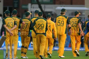 Lanka Prints: Australian Players Leave The Field After Defeat