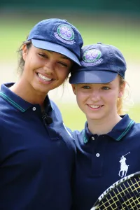 Ball Girls Chloe Chambers & Erin Lorencin