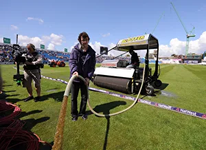 The Blotter Removes Water From Headingley Turf