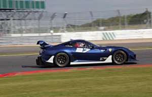Track Prints: Blue Car 27 Ferrari 599xx Car