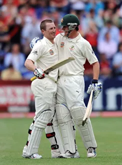 Marcus Prints: Brad Haddin Celebrates 100 With Marcus North