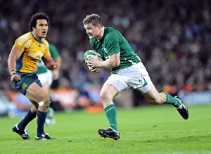 Series Prints: Brian O Driscoll Runs In Try