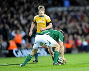Series Prints: Brian O Driscoll Scores Try