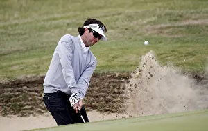 Georges Prints: Bubba Watson Plays Out Of Greenside Bunker On 16th Hole