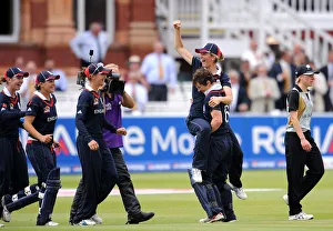 Charlotte Edward and Claire Taylor Celebrate Win