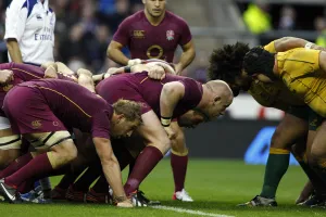 Scrum Prints: Chris Robshaw & Dan Cole In The Scrum