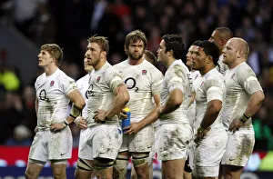 Defeat Prints: Chris Robshaw & England Team After The Defeat