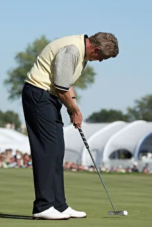 Sinks Prints: Colin Montgomerie Sinks Putt On 18th Green