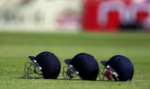 Npower Prints: Cricketers Helmets