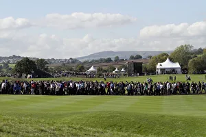 Crowds Cross The 14th Fairway Crowds Cross The 14th Fairway