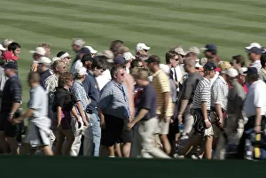 Crowds Prints: Crowds Cross Fairway