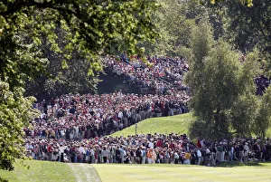 Crowds Prints: Crowds Line Fairway S