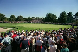 Brookline Prints: Crowds Surround 15th Green