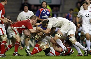 Six Nations Prints: Dan Cole Gets Held Up By Sam Warburton