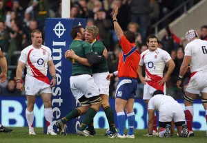 Celebrates Prints: Danie Rossouw Celebrates Try