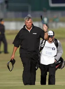 Walks Prints: Darren Clarke Acknowledges The Fans As He Walks Up The 18th