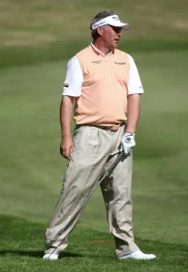 Darren Clarke After Poor Shot On 12th