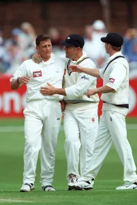 Wicket Prints: Darren Gough Celebrates Wicket