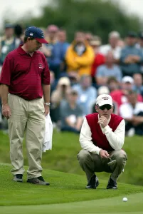 David Duval With Caddie