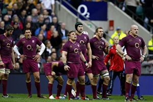 Dejected England Players