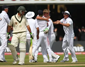 Ponting Prints: Dejected Ponting, Stuart Broad & Andrew Strauss Dejected