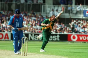 Flintoff Prints: Donald Celebrates Flintoff Wkt