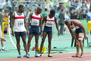 4x100 Prints: Dwain Chambers, Marlon Devonish, Christian Malcolm