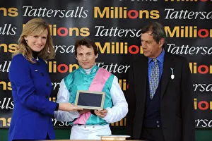 Winner Prints: Eddie Ahern Jockey Of Winner Aviate & Henry Cecil Eddie