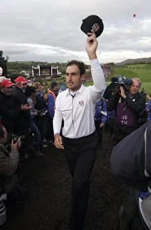 Edoardo Molinari Salutes The Fans