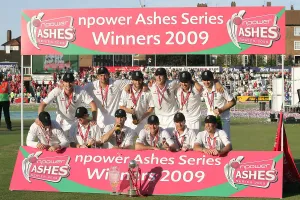 England Celebrate Winning The Ashes