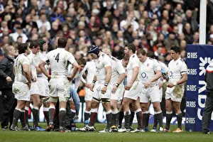 Players Prints: England Players After Conceeding