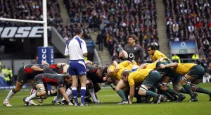 Scrum Prints: England V Australia Scrum