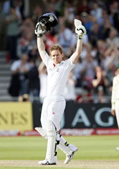 Npower Prints: Eoin Morgan Celebrates His Century