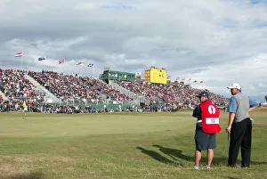 Ernie Els On The 18th Green