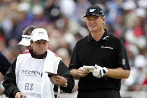 Annes Prints: Ernie Els & Caddy