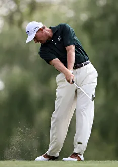 Shot Prints: Ernie Els Plays His 2nd Shot On The 1st Fairway