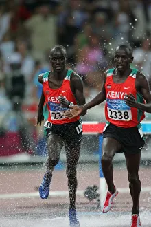 Water Jump Prints: Ezekiel Kemboi & Kipsiele Koech