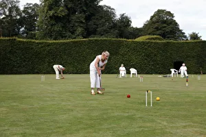 Female Lawn Croquet Player Female Lawn Croquet Player