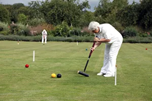 Female Lawn Croquet Player