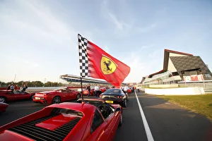 Cars Prints: Ferrari 328 Gts With Flag