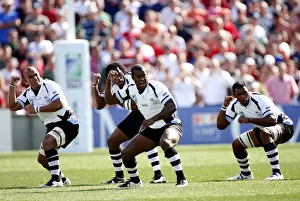 Haka Prints: Fiji Players Perform The Haka