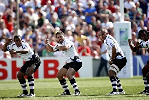 Fiji Players Perform The Haka